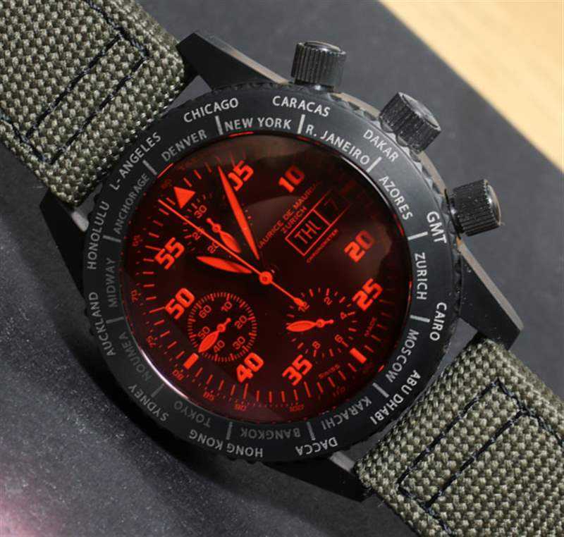 Maurice de Mauriac計時碼表現代旅行計時器腕表評論-復刻表