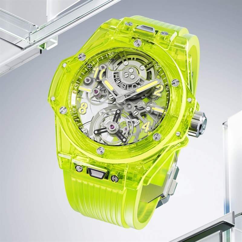 Big Bang Tourbillon Automatic Yellow Neon SAXEM 宇舶2023最新腕表|多款Classic Fusion Original、Big Bang 、Spirit of Big Bang型格登場-復刻表