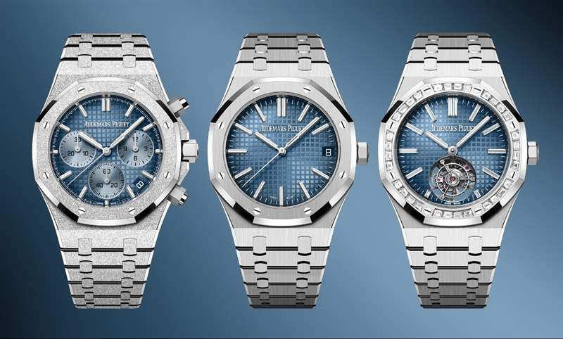 愛(ài)彼Royal Oak皇家橡樹(shù)41mm三款煙熏漸層藍(lán)面特別版-復(fù)刻表