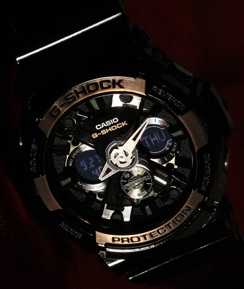 卡西歐 G-Shock GA200RG watch-9 卡西歐G-Shock GA200RG手表評測-復刻表