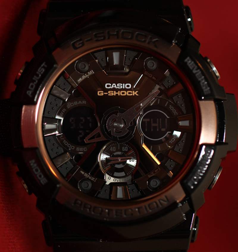 卡西歐 G-Shock GA200RG watch-8 卡西歐G-Shock GA200RG手表評測-復刻表