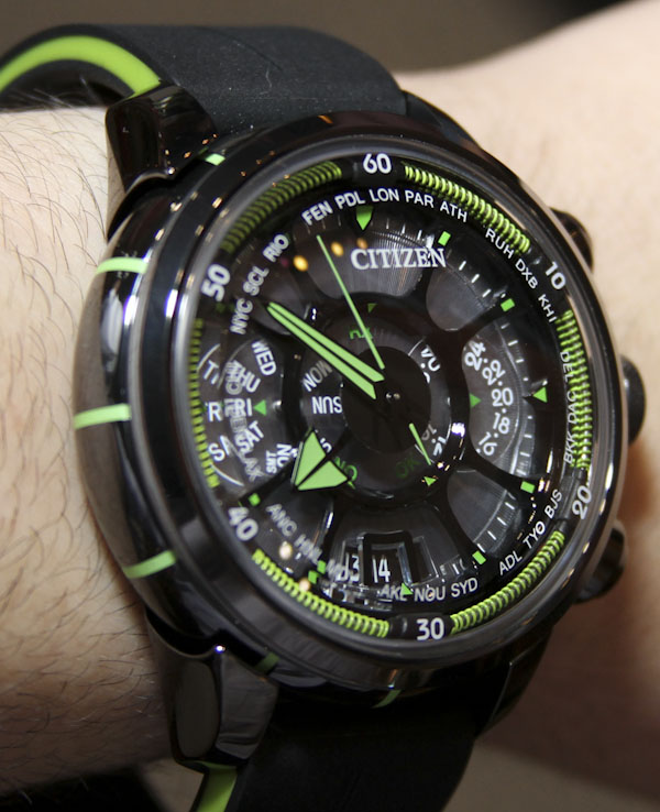 西鐵城光動能衛(wèi)星電波手表上手-復(fù)刻表