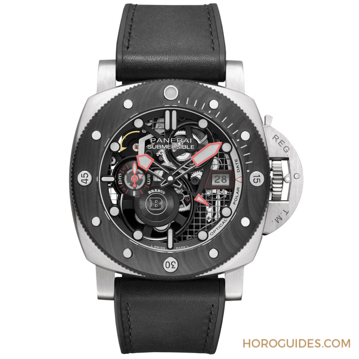 OFFICINE PANERAI - DMLS金屬鐳射燒結表殼加持！ Panerai x Brabus聯名表第四代現身：Submersible S eTitanio PAM01403