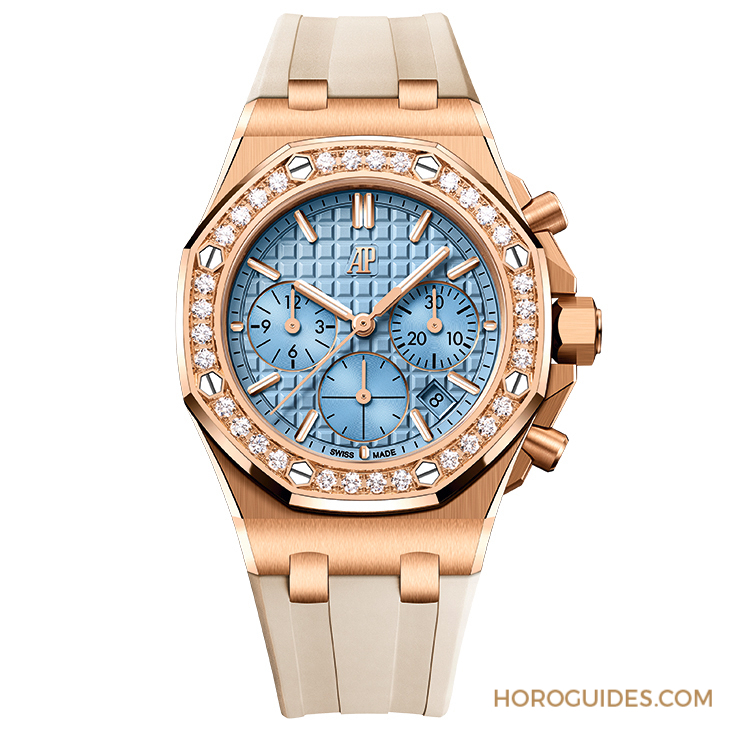 AUDEMARS PIGUET - 寶石圈與彩色面盤的華麗方程式｜AP皇家橡樹離岸型37毫米自動上鏈計時碼表
