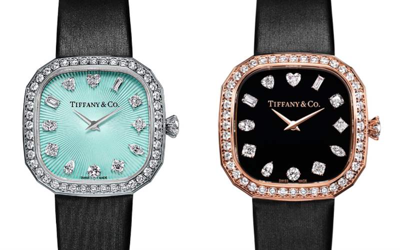 『新表』Tiffany推出3枚蒂芙尼Eternity珠寶腕表：枕形表殼，12種琢形鉆石時標-復(fù)刻表