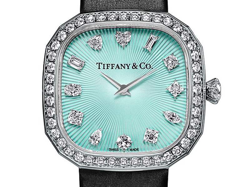 『新表』Tiffany推出3枚蒂芙尼Eternity珠寶腕表：枕形表殼，12種琢形鉆石時標-復(fù)刻表