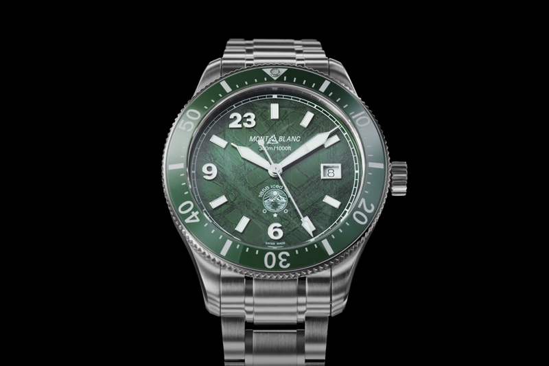 Montblanc推出1858 Iced Sea Limited Edition FWC限量版綠色表盤潛水腕表-復刻表