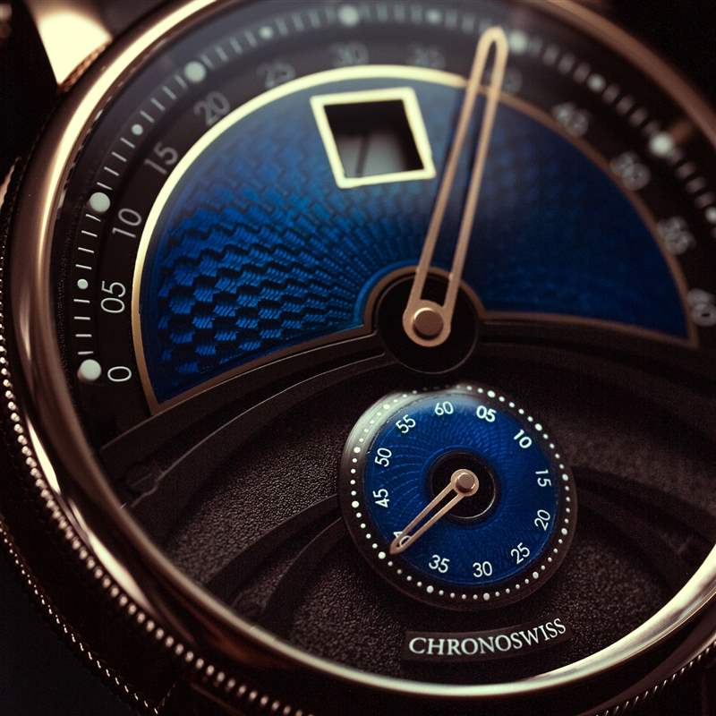 Chronoswiss推出Delphis Oracle數字跳時腕表：藍色琺瑯與璣鏤工藝-復刻表