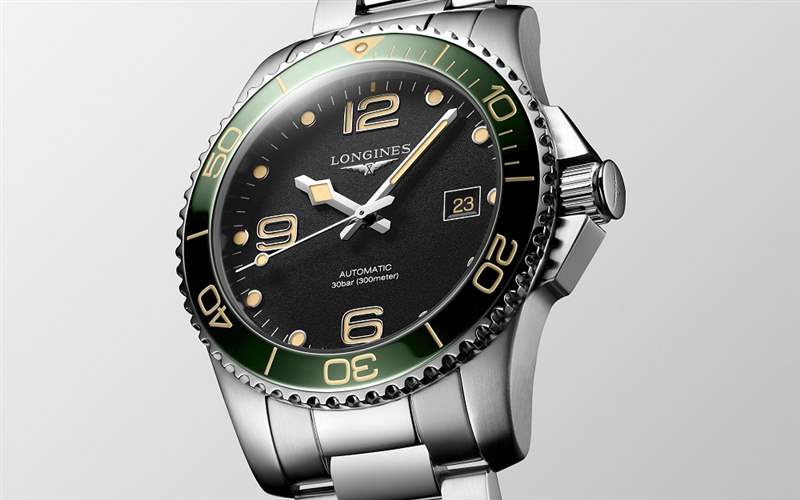 『新表』浪琴推出HydroConquest 41mm潛水腕表新作：綠色表圈+黑色表盤-復刻表