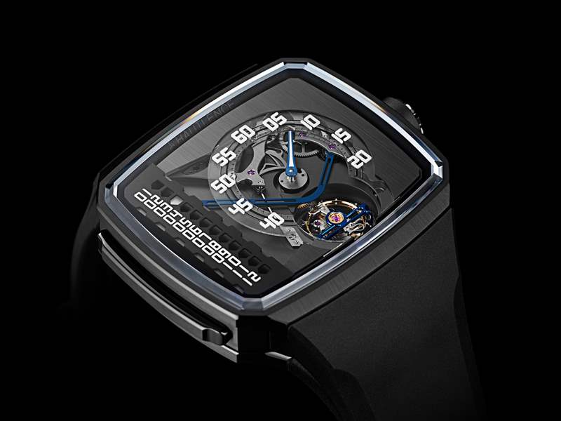 Hautlence推出Linear Series 2線性跳時(shí)飛行陀飛輪腕表-復(fù)刻表