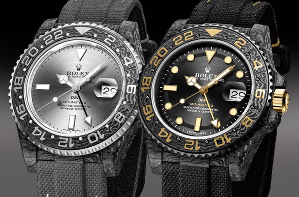 「黑銀黑金各有千秋」同樣改用碳纖維表殼的勞力士GMT-Master II-復刻表