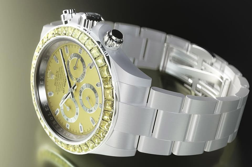 「彩色藍寶石5連發」勞力士Daytona白陶瓷五種寶石表圈一字排開超夢幻-復刻表