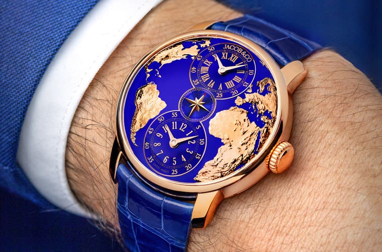 JACOB & CO.新款兩地時間手表創(chuàng)作背景有洋蔥兩套獨立顯示閱讀時間易如反掌-復刻表