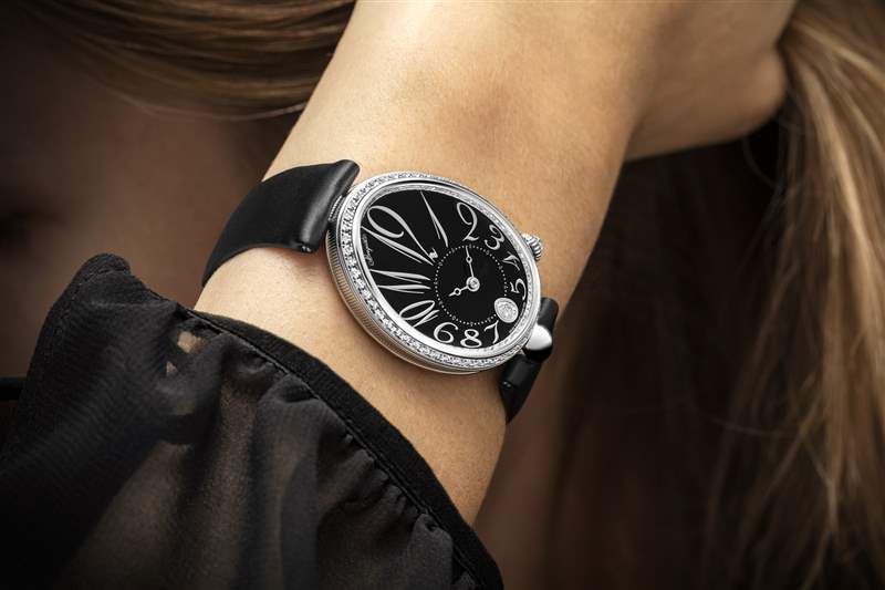 寶璣推出Reine De Naples 8918腕表新作:黑色大明火琺瑯表盤 寶璣推出Reine De Naples 8918腕表新作:黑色大明火琺瑯表盤-復(fù)刻表