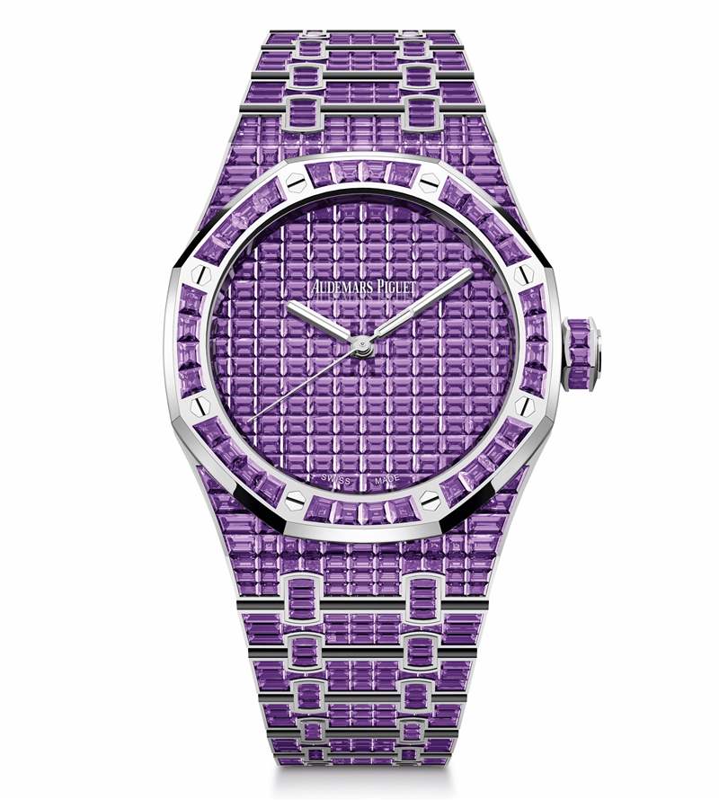 愛彼推出Royal Oak Selfwinding Rainbow Sets珠寶腕表:彩色寶石鑲嵌 愛彼推出Royal Oak Selfwinding Rainbow Sets珠寶腕表:彩色寶石鑲嵌-復(fù)刻表