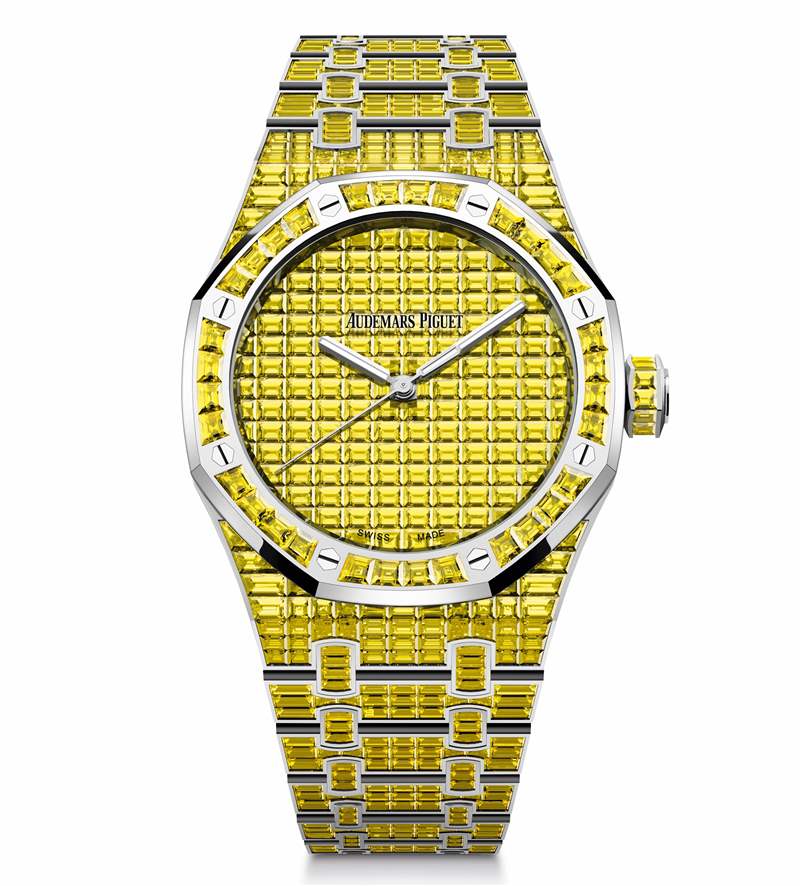 愛彼推出Royal Oak Selfwinding Rainbow Sets珠寶腕表:彩色寶石鑲嵌 愛彼推出Royal Oak Selfwinding Rainbow Sets珠寶腕表:彩色寶石鑲嵌-復(fù)刻表