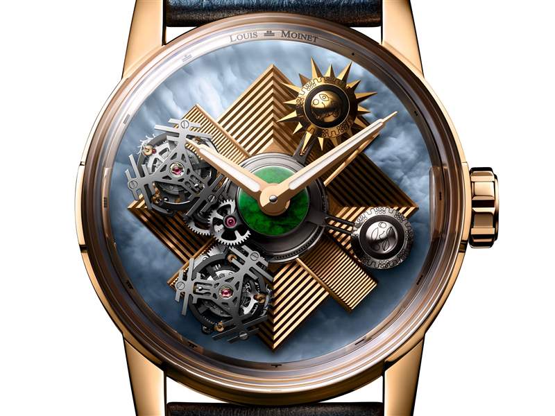 Louis Moinet推出Maya Eclipse獨一款雙重陀飛輪腕表：瑪雅文明-復(fù)刻表
