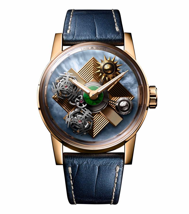 Louis Moinet推出Maya Eclipse獨一款雙重陀飛輪腕表：瑪雅文明-復(fù)刻表