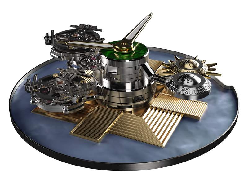 Louis Moinet推出Maya Eclipse獨一款雙重陀飛輪腕表：瑪雅文明-復(fù)刻表