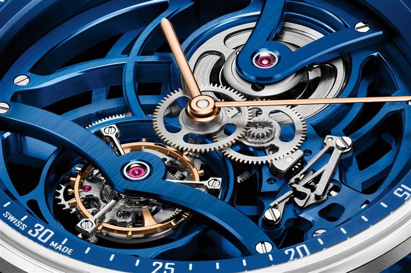 愛彼推出Code 11.59 Tourbillon Openworked Electric Blue藍(lán)色超薄鏤空陀飛輪腕表 愛彼推出Code 11.59 Tourbillon Openworked Electric Blue藍(lán)色超薄鏤空陀飛輪腕表-復(fù)刻表