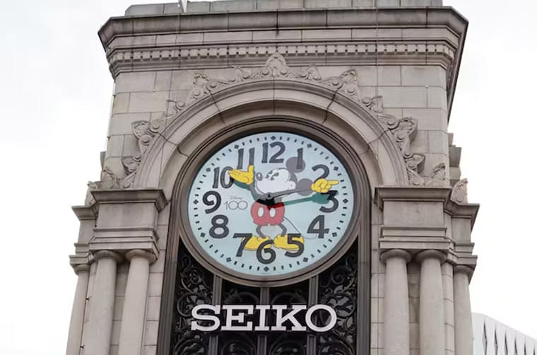 東京銀座SEIKO House期間限定迪士尼米老鼠鐘樓只展出到這一天-復(fù)刻表