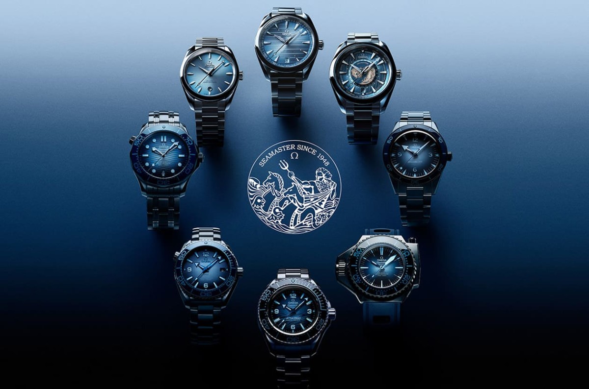 歐米茄海馬75周年必?cái)∏鍐巍赶娜账{(lán)色」面盤Aqua Terra世界時(shí)區(qū)出國(guó)超實(shí)用-復(fù)刻表