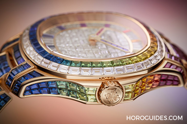 PATEK PHILIPPE - Ladies First！ 百達(dá)翡麗最新Aquanaut Luce「彩虹」三問表與Nautilus織紋復(fù)合表帶