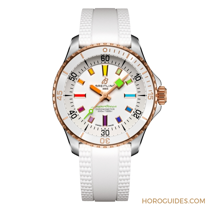BREITLING - 彩虹時標面、46mm千米深潛新表同步現(xiàn)身|BREITLING Superocean系列新表