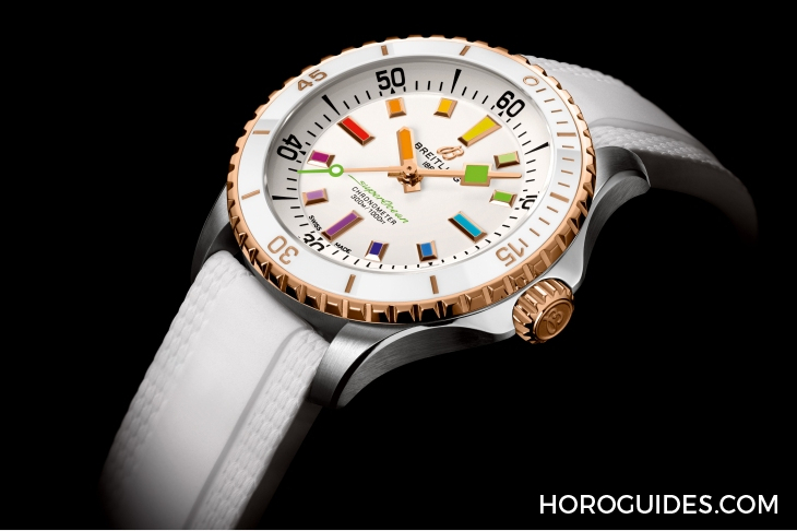 BREITLING - 彩虹時標面、46mm千米深潛新表同步現(xiàn)身|BREITLING Superocean系列新表