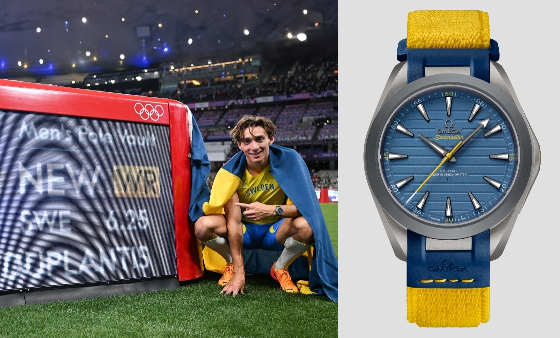 超輕鈦金! OMEGA為奧運金牌得主Armand Duplantis推出新款Seamaster Aqua Terra Ultra Light-復(fù)刻表