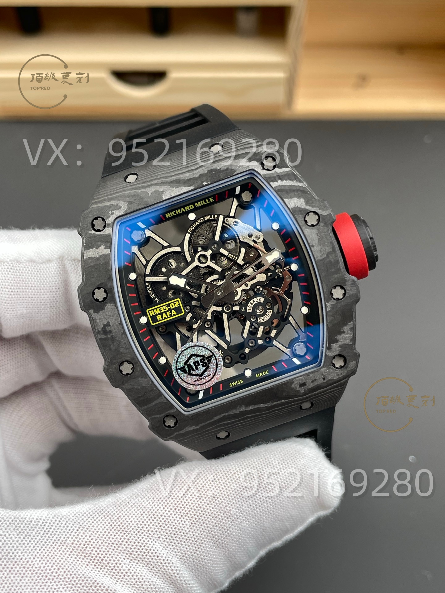 APS廠復(fù)刻理查德米勒RM32-02碳纖維腕表評(píng)測(cè),丹東IMAL1一體機(jī)芯-復(fù)刻表